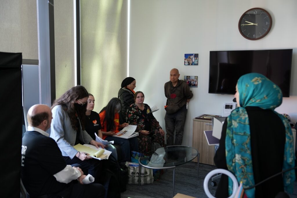 GLIDE staff from CSJ and Fund Development meet with the staff of State Assemblymember Matt Haney