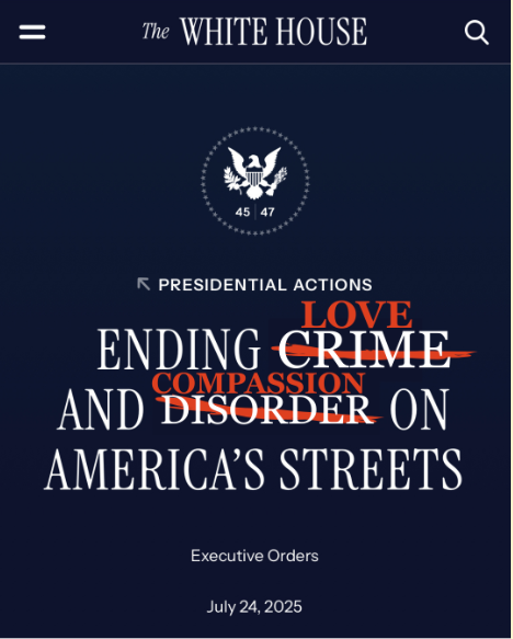 ending crime white house