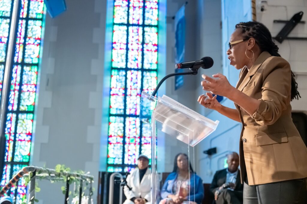 lateefah simon church sanctuary 2025 august